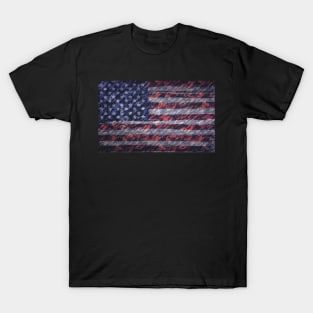 Rustic American Flag T-Shirt